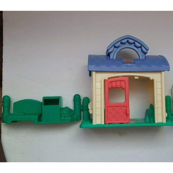 Lot of 16 Fisher Price Little People Village Pieces Ice Cream - Picture 8 of 12